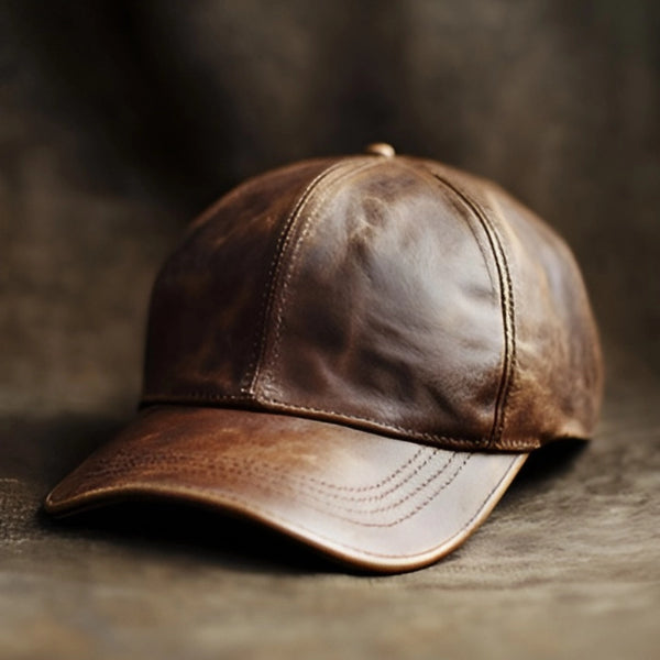 Astikkos Leather Caps | Brown