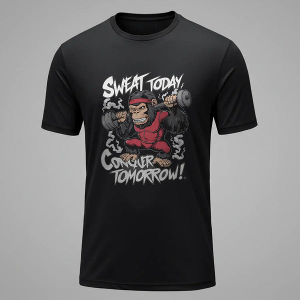 Astikkos Sweat Today Conquer Tomorrow Dri-Fit Tee (Black)