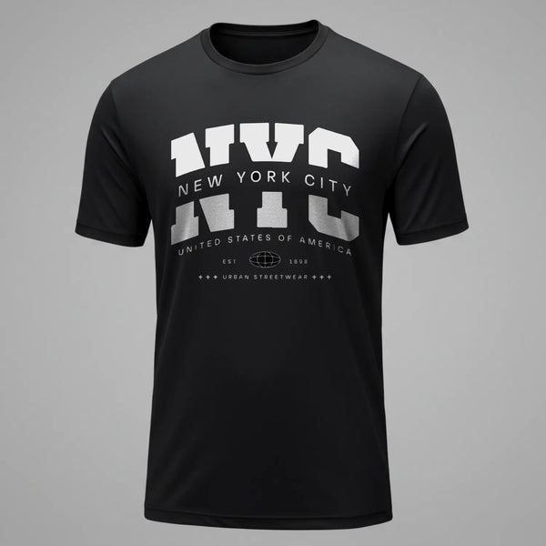 Astikkos NYC Urban Streetwear Dri-Fit Tee (Black)