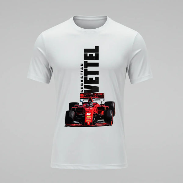 Astikkos Sebastian Vettel Ferrari Dri-Fit Tee (White)